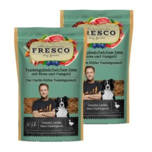 FRESCO M. Rütter Trainingsknöchelchen 2x150g Ente mit Birne und Mangold