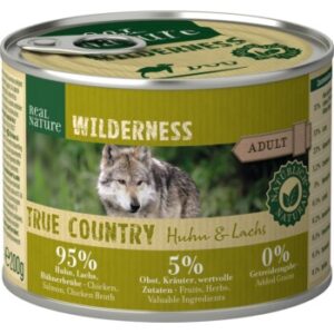 REAL NATURE WILDERNESS Nassfutter für Hunde Adult Open Prairies Rind mit Känguru 12x200 g