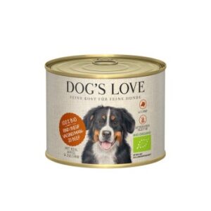 DOG'S LOVE BIO 6x200g Rind mit Reis, Apfel & Zucchini