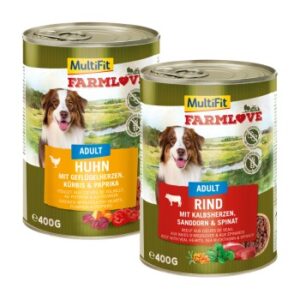 MultiFit Farmlove Adult Mixpaket 6x400g
