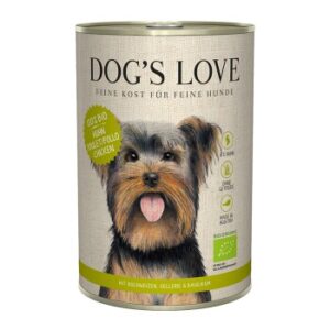 DOG'S LOVE BIO 6x400g Huhn mit Buchweizen & Sellerie