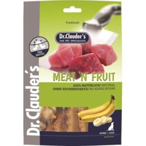 Dr. Clauder's Meat`n Fruit Banane & Hühnchen Snack - 10x 80g