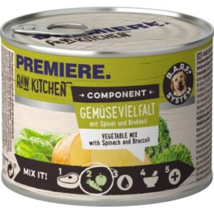 PREMIERE RAW KITCHEN Gemüsevielfalt 6x200g mit Spinat und Brokkoli