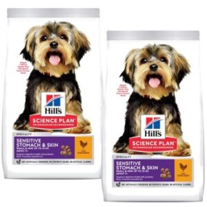 Hill's Science Sensitive & Skin für kleine Hunde 2x1.5 kg