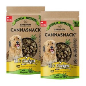 Sparrow CannaSnack mit CBD Huhn 150g 2x15 g