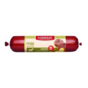 Fleischeslust Wurst Singleprotein 6x800g Pferd mit Kartoffel