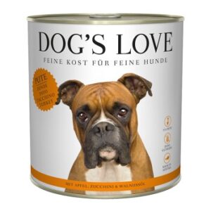 DOG'S LOVE Adult Classic 6x800g Pute mit Apfel & Zucchini