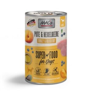 MAC's Nassfutter Hund Adult Pute & Heidelbeeren 6x800 g