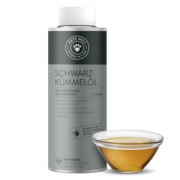Premium Schwarzkümmelöl für Hunde - 250ml von Pets Deli