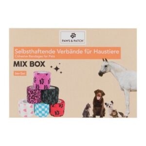 Paws & Patch selbsthaftende Verbände Mix-Box 6er-Set