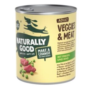 Naturally Good Nassfutter Hund Veggies & Meat Adult Erbsen und Rind 6x800 g