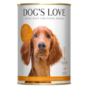 DOG'S LOVE Junior Pute mit Zucchini 6x400 g