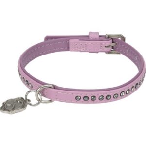 MORE Deluxe Halsband Strass rosa XS