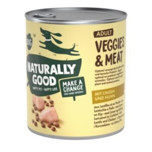 Naturally Good Nassfutter Hund Veggies & Meat Adult Linsen und Huhn 6x800 g