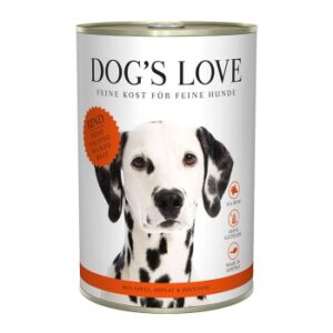 DOG'S LOVE Adult Classic 6x400g Rind mit Apfel & Spinat