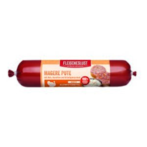 Fleischeslust Wurst Singleprotein 6x800g Magere Pute