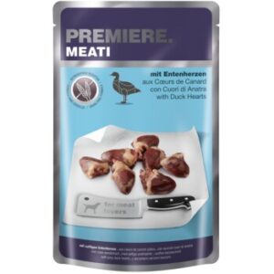 PREMIERE Meati Pouch Adult 5x500g Entenherzen