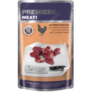 PREMIERE Meati Pouch Adult 5x500g Hühnerherzen