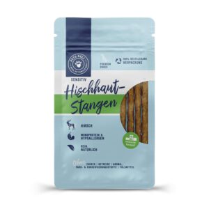 Premium Snacks Kausnack für Hunde Hirschhautkaustangen 5 Stück von Pets Deli