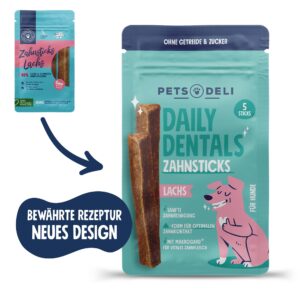 Snack Zahnsticks Lachs für Hunde - 70g