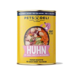 Pets Deli Adult Huhn mit Karotte, Quinoa, Zucchini & Nachtkerzenöl 6x400g