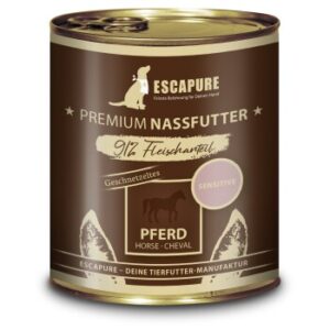 ESCAPURE Nassfutter Hund Sensitive Adult Pferd 6x800 g