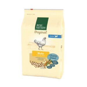 REAL NATURE Original Trockenfutter Hund Junior Freeze Dried Stückchen 3kg Huhn