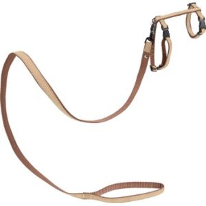 MORE Katzengeschirr Royal mit Leine braun