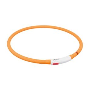 Trixie Flash Leuchtring USB, XS-XL 70 cm/ø 10 mm orange