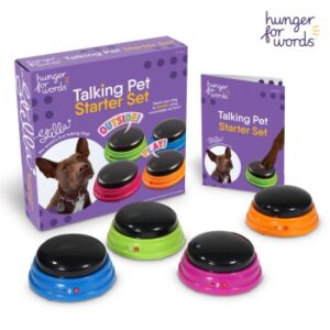 Hunger For Words Talking Pet Starter Set | aufnahmefähige Tasten für Hunde
