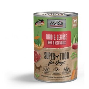 MAC's Nassfutter Hund Adult Rind & Gemüse 6x400 g