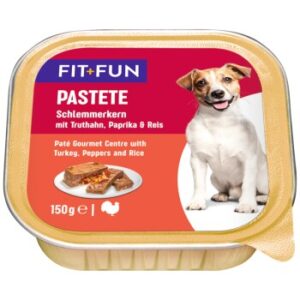FIT+FUN Pastete Schlemmerkern mit Truthahn, Paprika & Reis 44x150 g