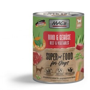 MAC's Nassfutter Hund Adult Rind & Gemüse 6x800 g