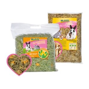 MultiFit 3kg Stroh & 500g Heu mit Löwenzahn