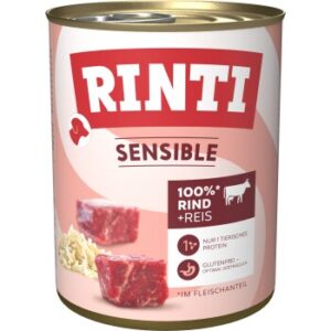 RINTI Sensible Rind & Reis 12x800 g