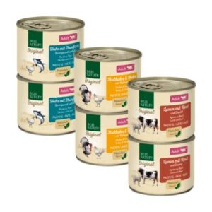 REAL NATURE Original Nassfutter Katze, Adult Mixpaket 6x200 g