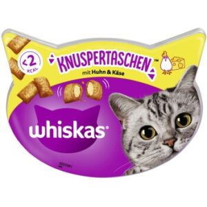 Whiskas Knuspertaschen 8x60g Huhn und Käse
