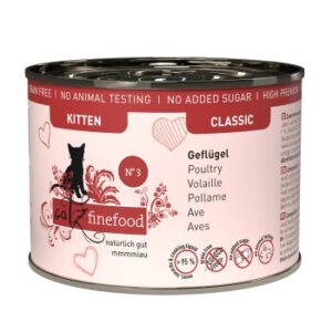 Catz finefood Nassfutter Katze Classic Kitten No. 3 Geflügel 12x200 g