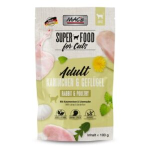MAC's Nassfutter Katze Adult Kaninchen und Geflügel 12x100 g