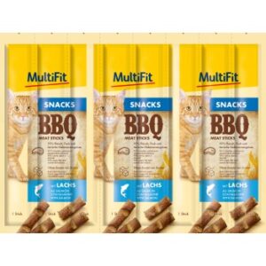 MultiFit BBQ Meat Sticks 7×8×5g Lachs