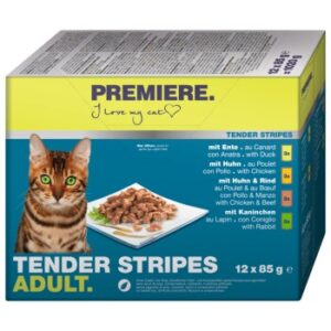 PREMIERE Tender Stripes Adult Multipack 12x85g
