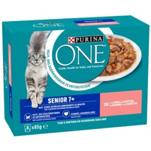 Purina ONE Senior 7+ Lachs 8x85g