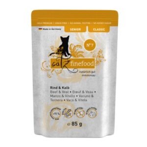Catz finefood Nassfutter Katze Classic Senior No. 7 Rind und Kalb 32x85 g