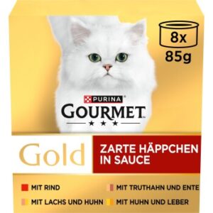 GOURMET Gold Zarte Häppchen 8 x 85 g