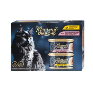 MOMENTS Diamond Nassfutter Katze Adult Soufflé MultiPack12x85 g
