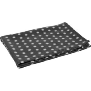 FIT+FUN Fleecedecke Classic grau/ weiß