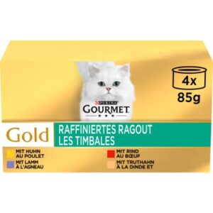 GOURMET Gold Raffiniertes Ragout mit Gemüse 4x85g
