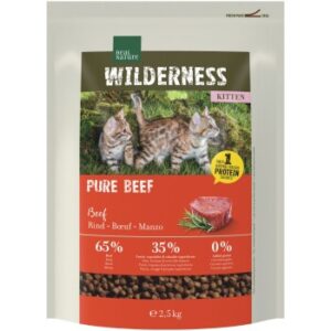 REAL NATURE WILDERNESS Trockenfutter Katze, Kitten, Pure Beef 2.5 kg