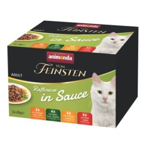 animonda Vom Feinsten Adult Raffinesse in Sauce Mixpack 24x85 g