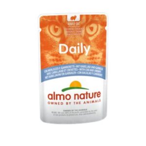 Almo nature Daily 30x70g Kabeljau und Garnelen